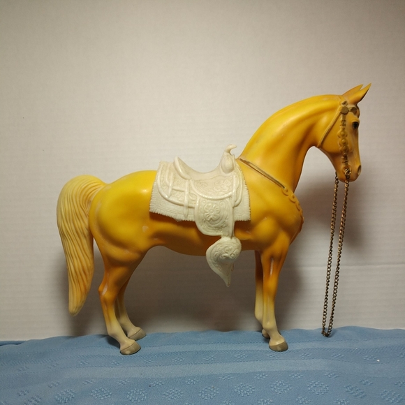 Extremely RARE 1970 Breyer Palomino Western Horse w/Hump Original Metal Reins - Picture 3 of 16